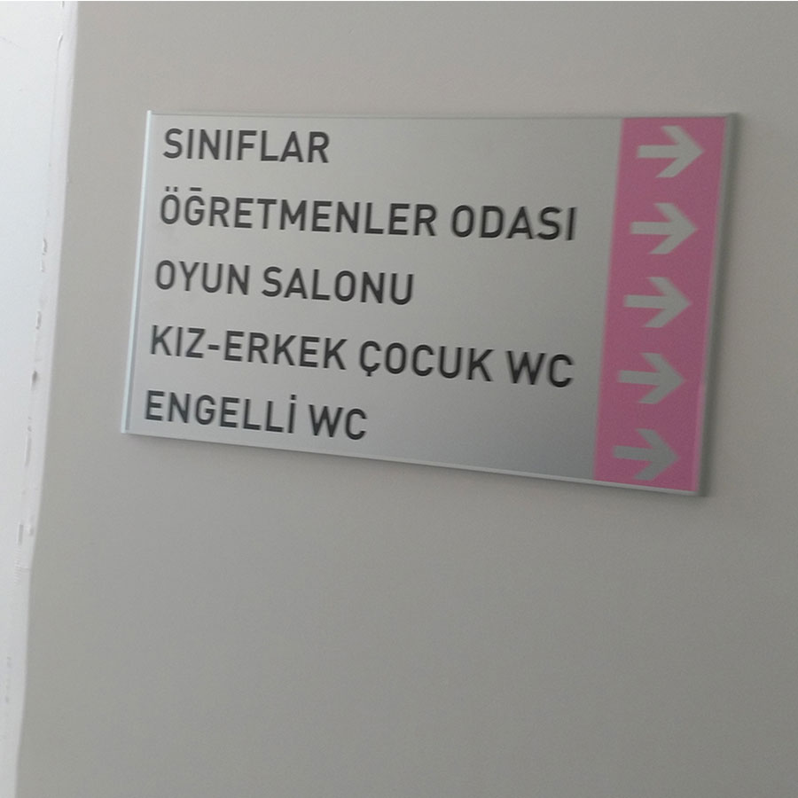 Pleksi Ofis Kapi Isimligi Baski Fiyati Baski Fiyatlari
