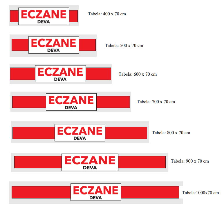 eczane,tabelası,standartları,yönetmeliği